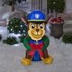 preview thumbnail 1 of 0, Gemmy Christmas Airblown Inflatable Inflatable Chase with Wreath, 3 ft Tall, Blue