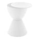 preview thumbnail 84 of 143, Boyd Round Side Table with Ribbed Design Base - Accent Hourglass End Table with Removable Lid for Living Room & Bedroom