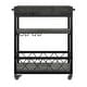 preview thumbnail 31 of 39, Myra Rustic Serving Cart with Wine Inserts and Removable Tray Top by iNSPIRE Q Classic