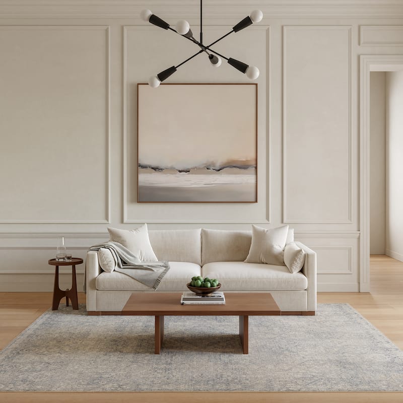 Nourison Home Sultana Indoor only Textured Persian Area Rug - Blue - 7'10" x 10'2"