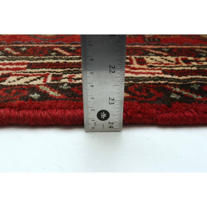 ECARPETGALLERY Hand-knotted Andelz Red Wool Rug - 2'10 x 12'4