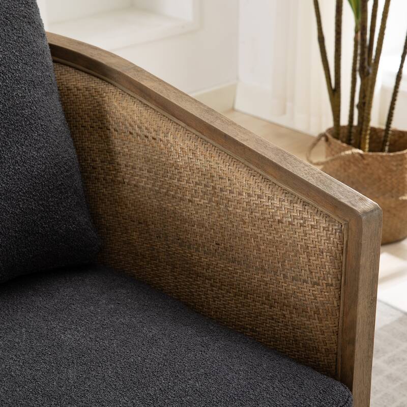 Modern 360 Degree Swivel Club Barrel Chair, Comfy Round Upholstered Accent Sofa Chair, Living Room Leisure Arm Chair