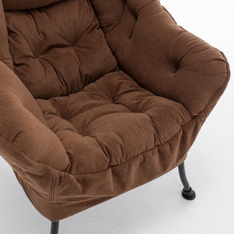 Accent Recliner Chair with Ottoman - Comfortable Upholstered Lounge Chair with Footrest, Ideal for Living Room, Bedroom
