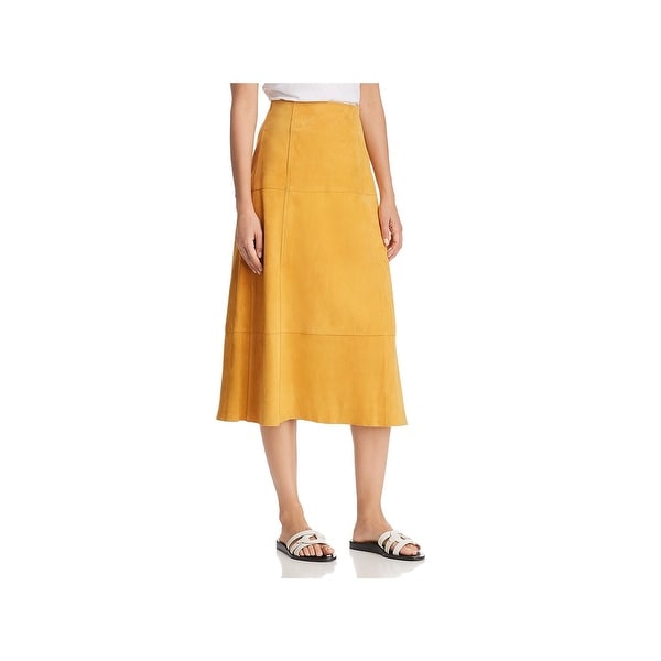 Elizabeth and James Womens Ryker A-Line Skirt Suede Midi - 2