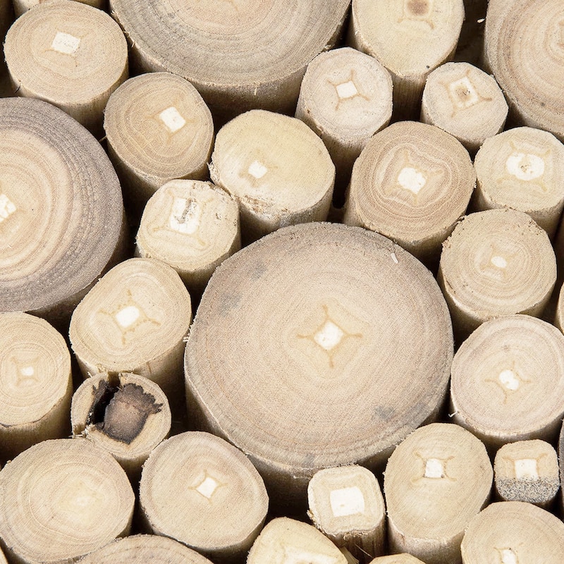 Reclaimed Solid Teak Wood Branch Bundle Table by East at Main