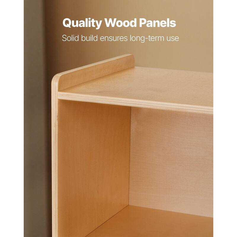 Montessori Bookshelf, 45 in Width Toy Storage Organizer, 5-Section Kids Display Storage Cabinet, Daycare Furniture