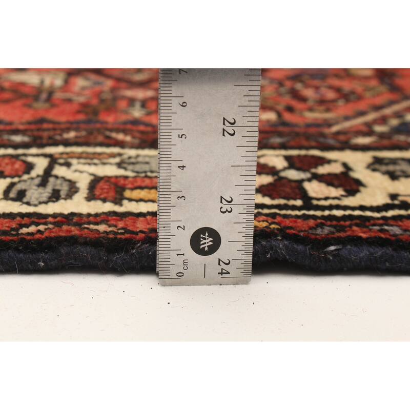 ECARPETGALLERY Hand-knotted Andelz Red Wool Rug - 4'3 x 10'2