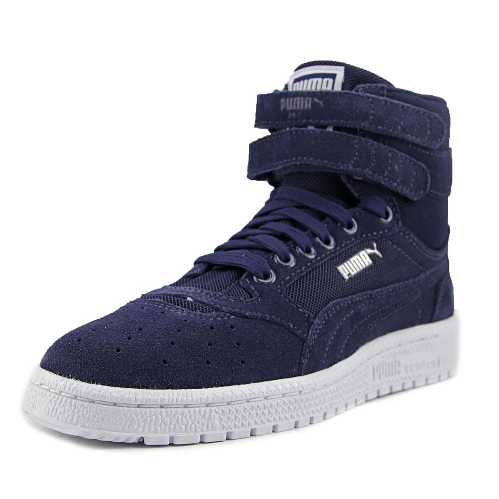 Puma Sky Ll Hi Core Youth Round Toe Canvas Blue Sneakers Overstock 16535184