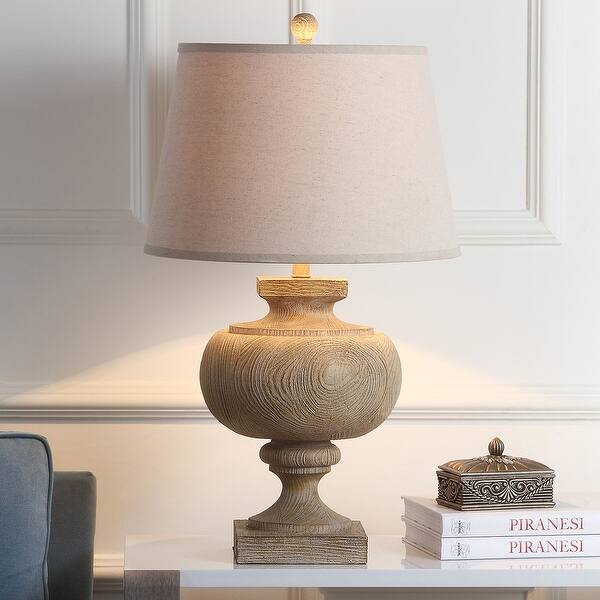 Safavieh Lighting 31 Inch Prescott Wood Led Table Lamp 18 X18 X31 On Sale Overstock 19467427