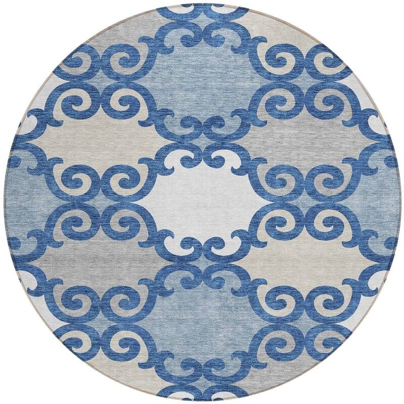 HomeRoots Trellis Transitional Rectangle Outdoor Rug