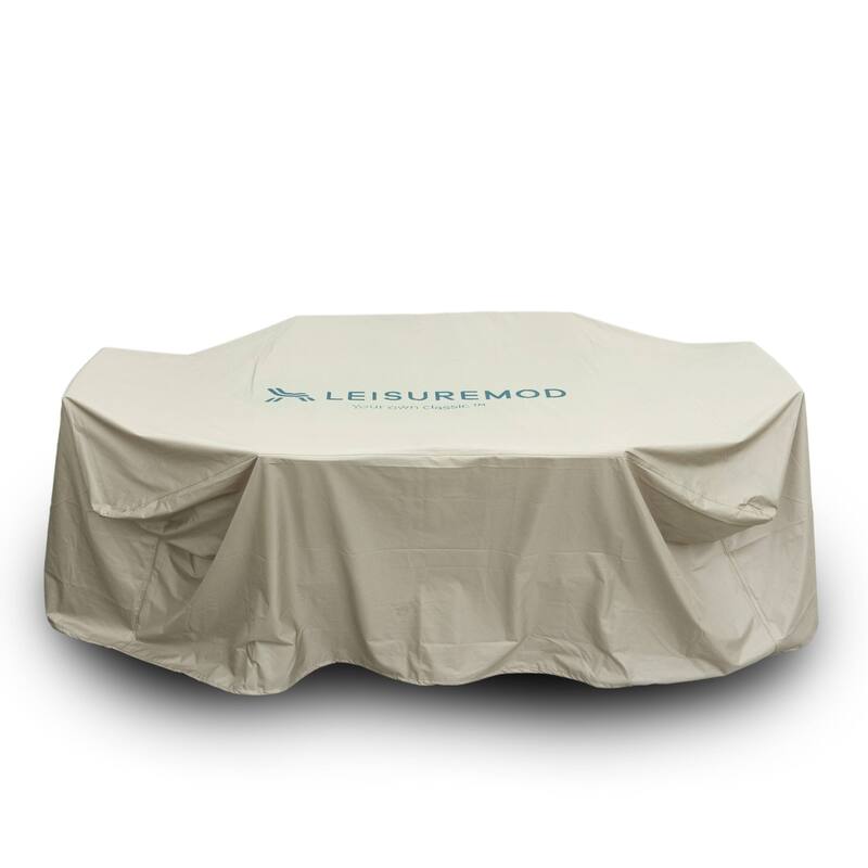 LeisureMod Chelsea Outdoor Rain Cover for 63" & 87" Patio Dining Set - Durable Furniture Cover