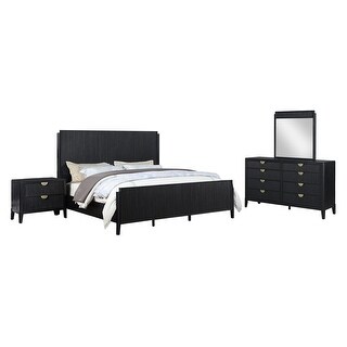 Wooden California King Bedroom Set in Black - Bed Bath & Beyond - 41519978