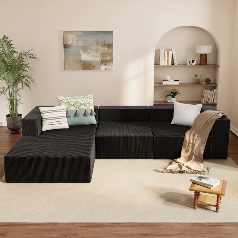Module Corduroy Luxury Compression Sofas