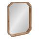 Kate and Laurel Marston Square Wood Wall Mirror - 18x24 - Rustic Brown