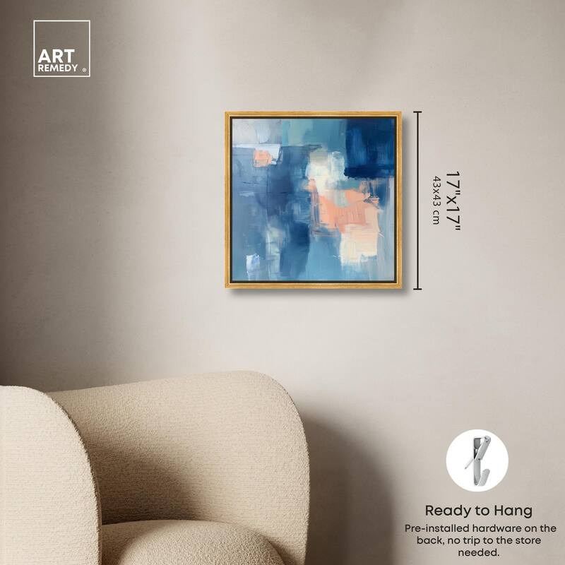 Whispering Blue II Canvas by Art Remedy