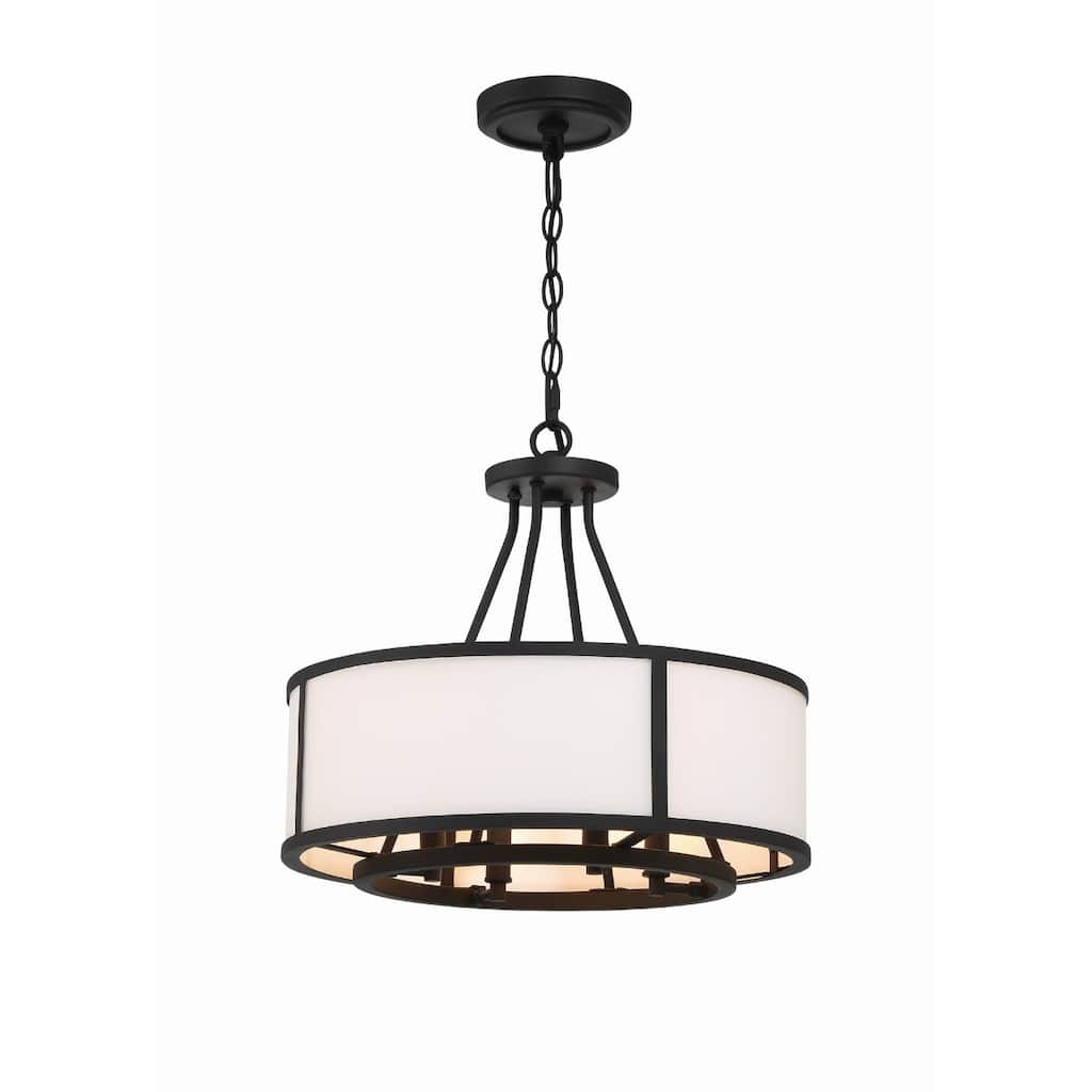 Crystorama Lighting Group BRY-8004 Bryant 4 Light 18" Wide Drum