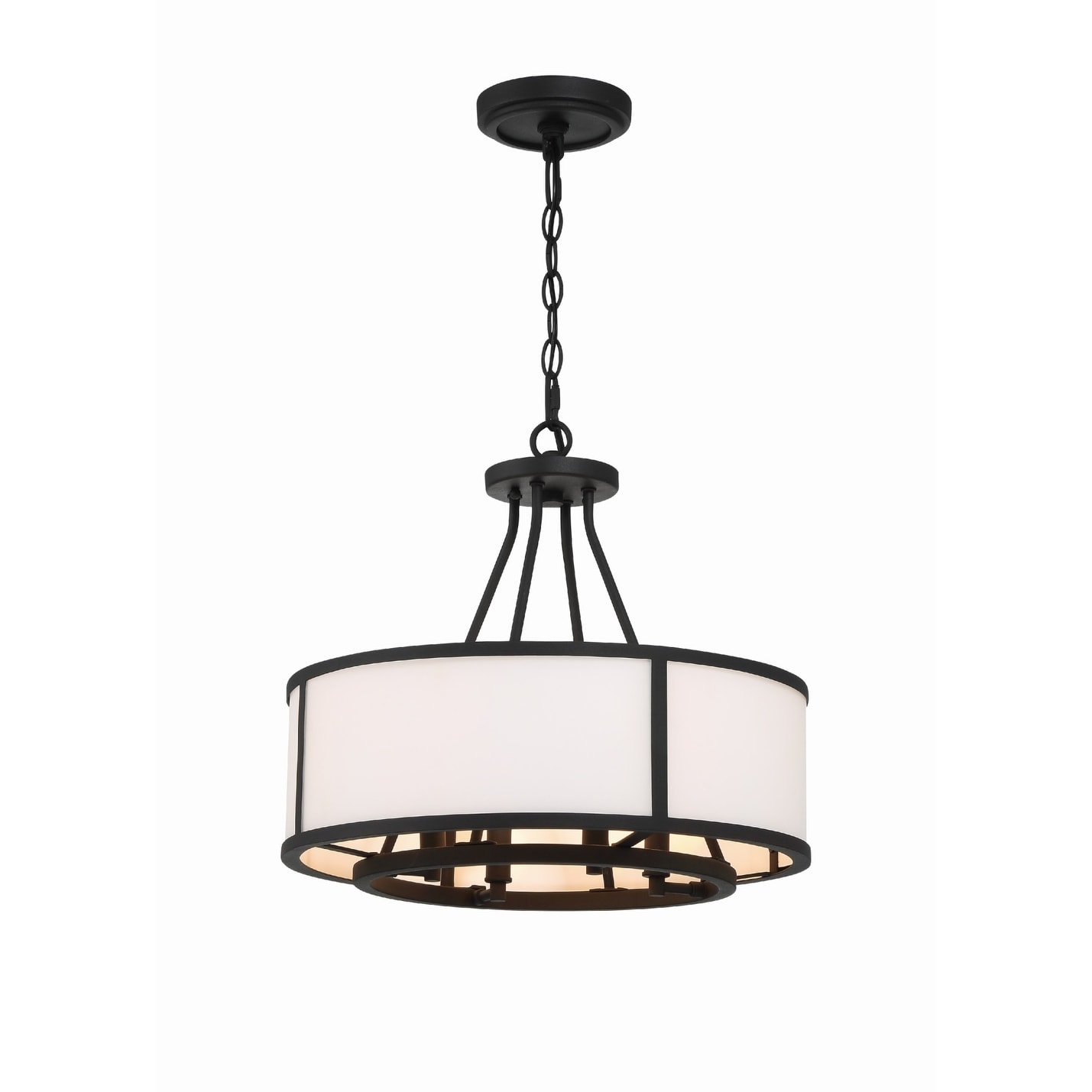 Crystorama Lighting Group BRY-8004 Bryant 4 Light 18" Wide Drum