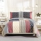 preview thumbnail 1 of 3, Modern Heirloom Americana Cotton Reversible Pieced Quilt Set