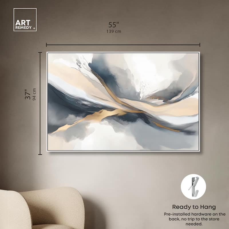 Dynamic Swirls II Canvas by Art Remedy