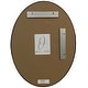 preview thumbnail 5 of 8, Lincoln Framed Oval Mirror - Rubbed Bronze - Rubbed Bronze