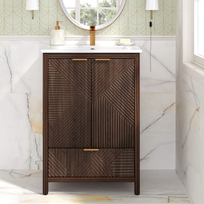 Christopher Knight Home - Seaford 24" Bathroom Vanity with Sink Combo & Single Faucet Hole