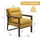 preview thumbnail 25 of 25, Costway Set of 2 Modern Accent Armchair Lounge Chair w/ Wood Legs & - 34.5'' x 26.5'' x 36''