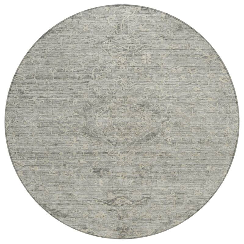 HomeRoots Floral Traditional Rectangle Outdoor Rug