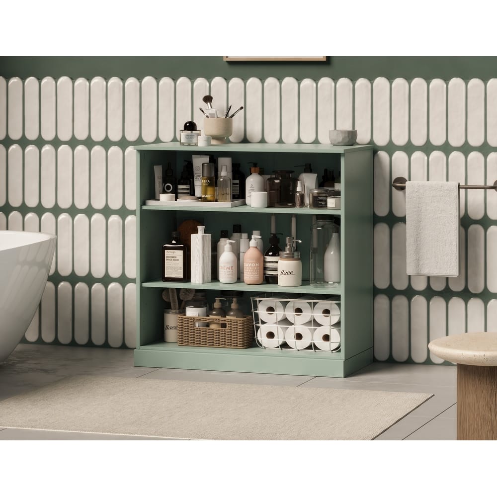 Palace Imports 100% Solid Wood 32" Bathroom Cabinet with Adjustable Shelves