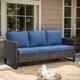 Option Brown Wicker / Blue Cusion