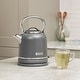 preview thumbnail 9 of 12, HADEN Chelsea 1.7 Liter (7 Cup) Cordless Electric Kettle with Auto Shut-Off and Boil-Dry Protection Grey