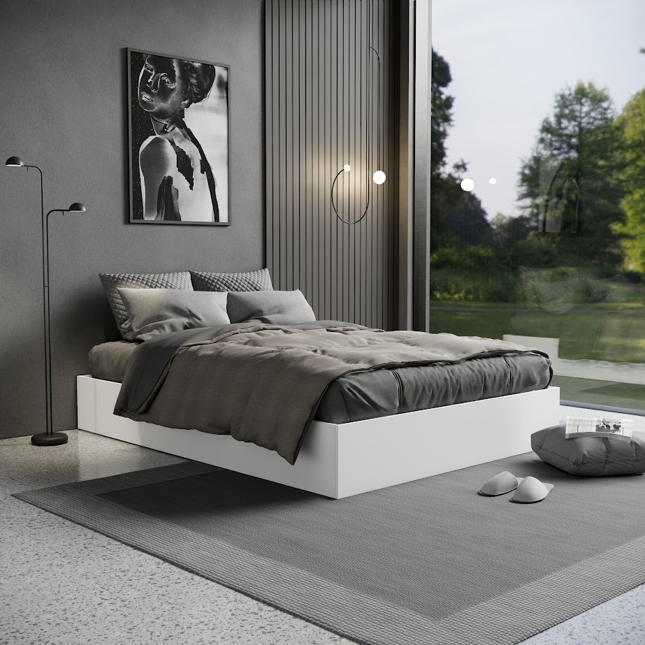Porch & den mckellingon contemporary wood grain platform bed sale