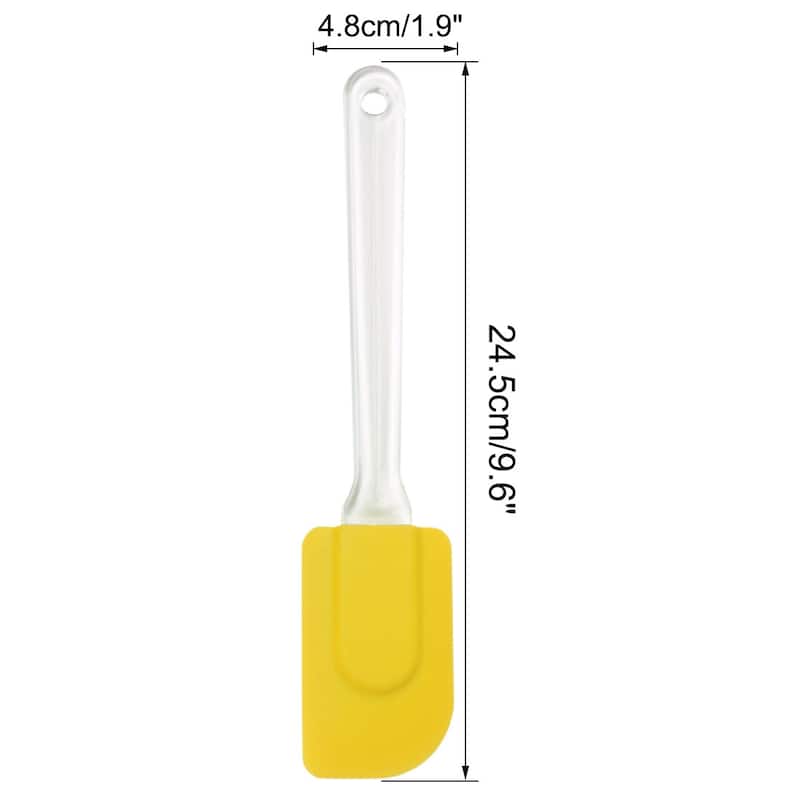 2pcs Flexible Silicone Spatula Heat Resistant Non Stick Cooking - 9.6" x 1.9"(L*W)