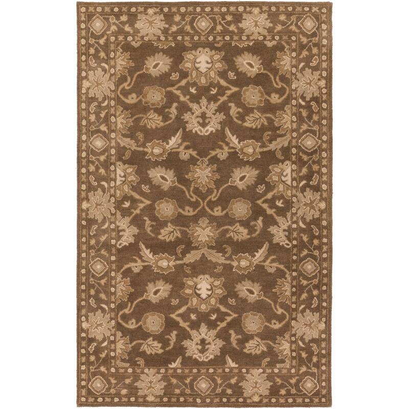 Handmade Nick Bordered Wool Area Rug