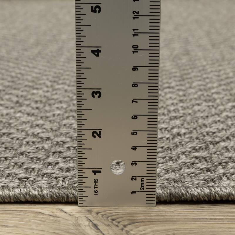 Style Haven Calayan Woven Solid Grey Ultimate Performance Area Rug~