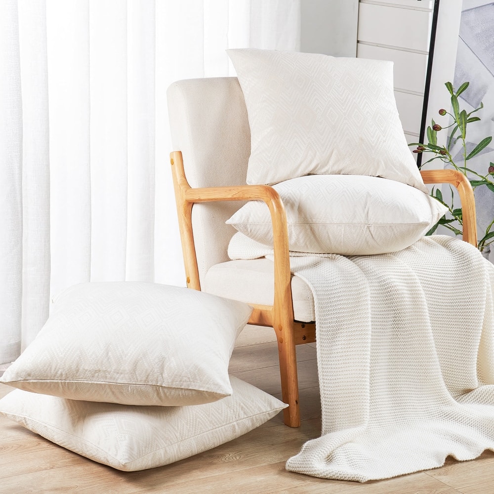 Tonopah Ikat Velvet Throw Pillow Cover Set, NO INSERT