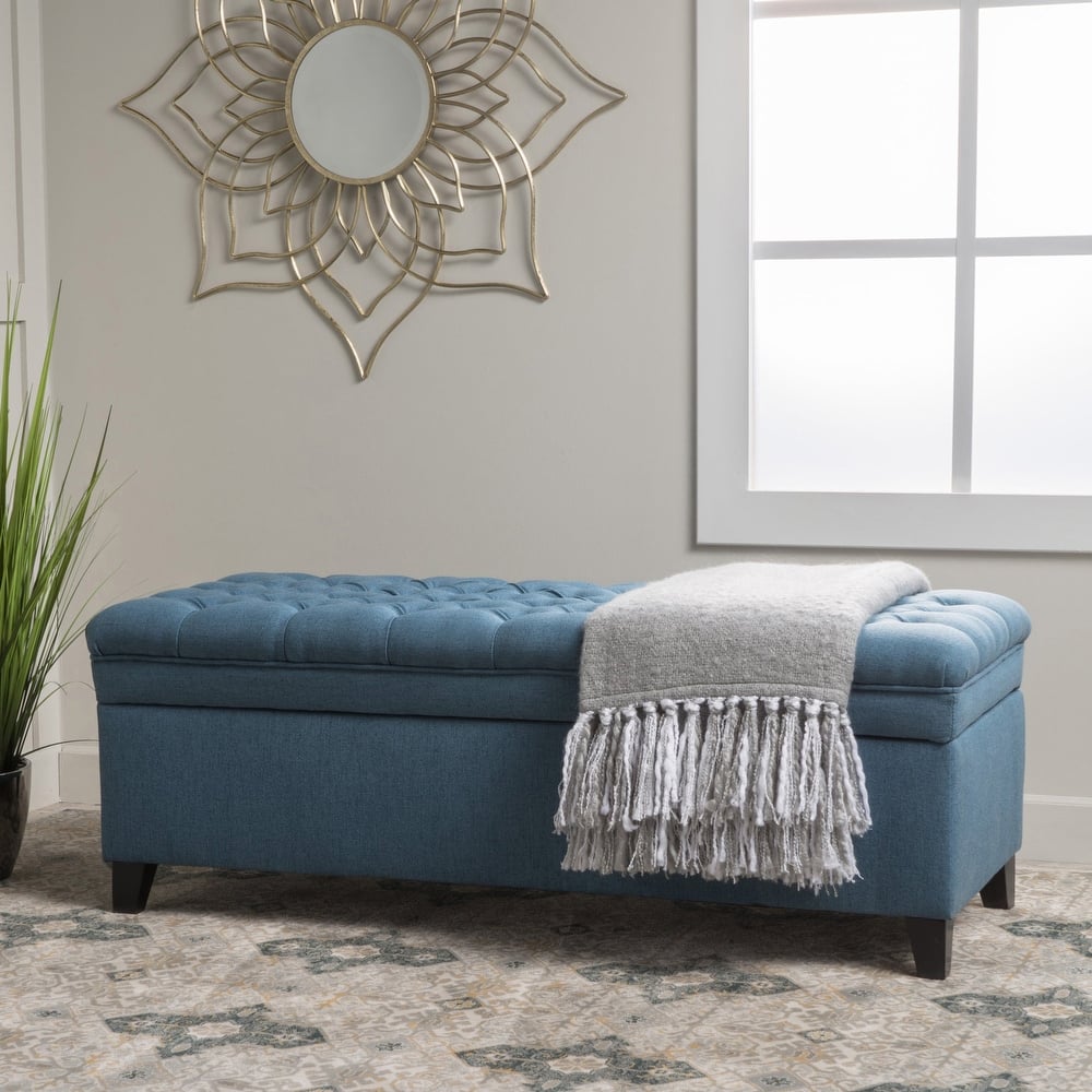 Hastings Tufted Storage Ottoman Bench by Christopher Knight Home