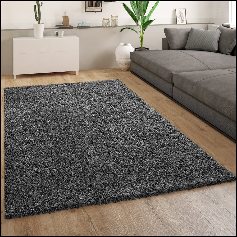 Plain Shag Rug For Living Room or Bedroom in pastell colors