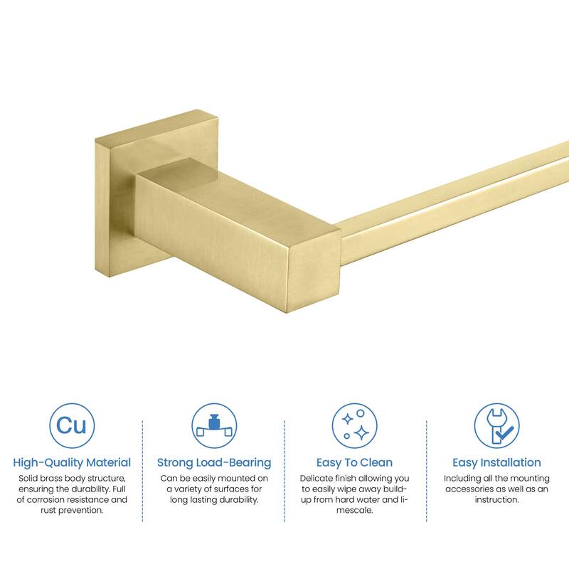 Cube 4-Piece Bathroom Hardware Set