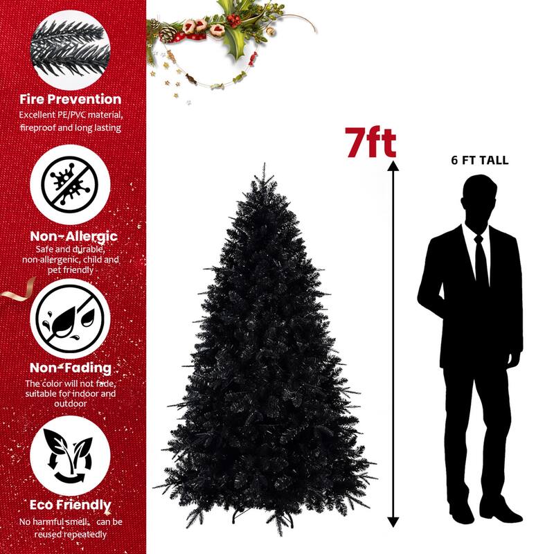 Black Artificial Christmas Tree