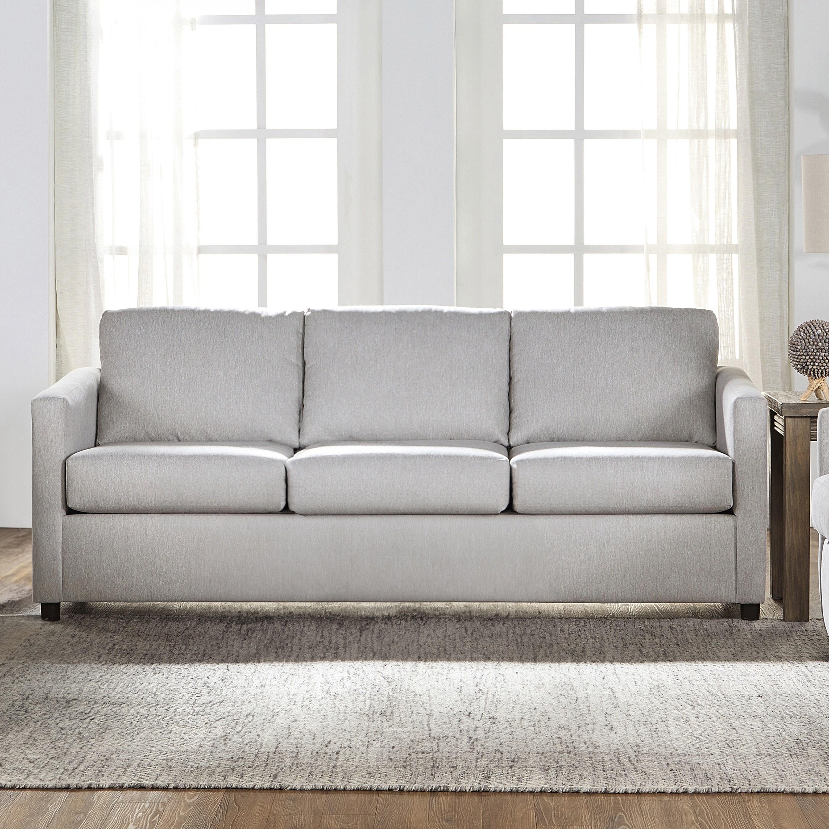 New Classic Furniture Karla Square Arms Sofa, Made in USA - Bed