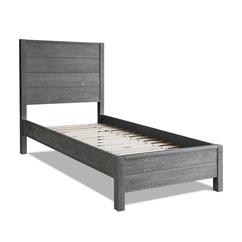 Grain Wood Furniture Montauk Distressed Solid Wood Panel Bed