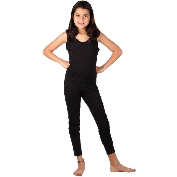Shop Lori Jane Girls Black Long Leg Sleeveless Casual Jumpsuit