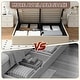 preview thumbnail 75 of 87, Modern Minimalist Upholstered Storage Bed with Lift-Up Platform