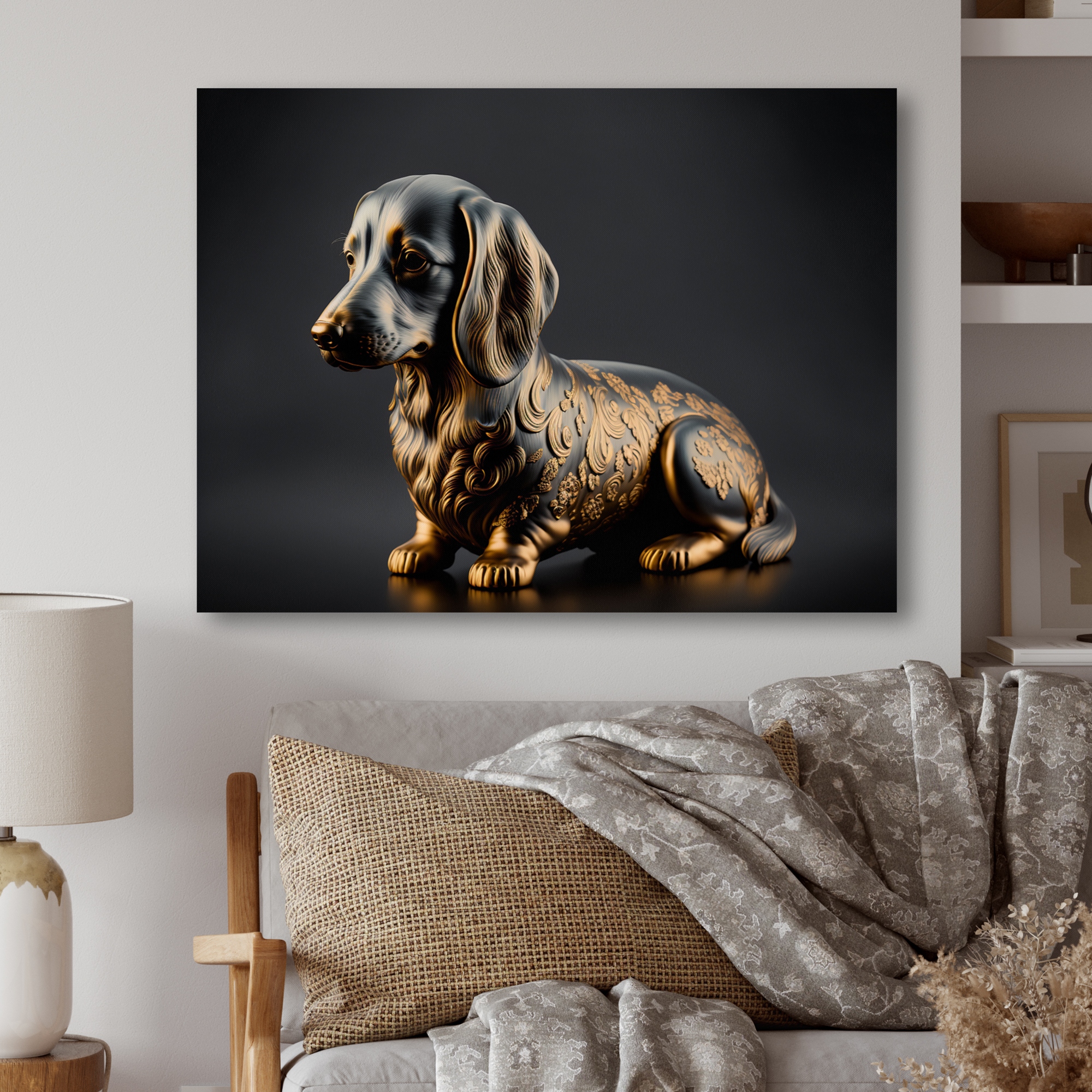 Dachshund canvas art sale