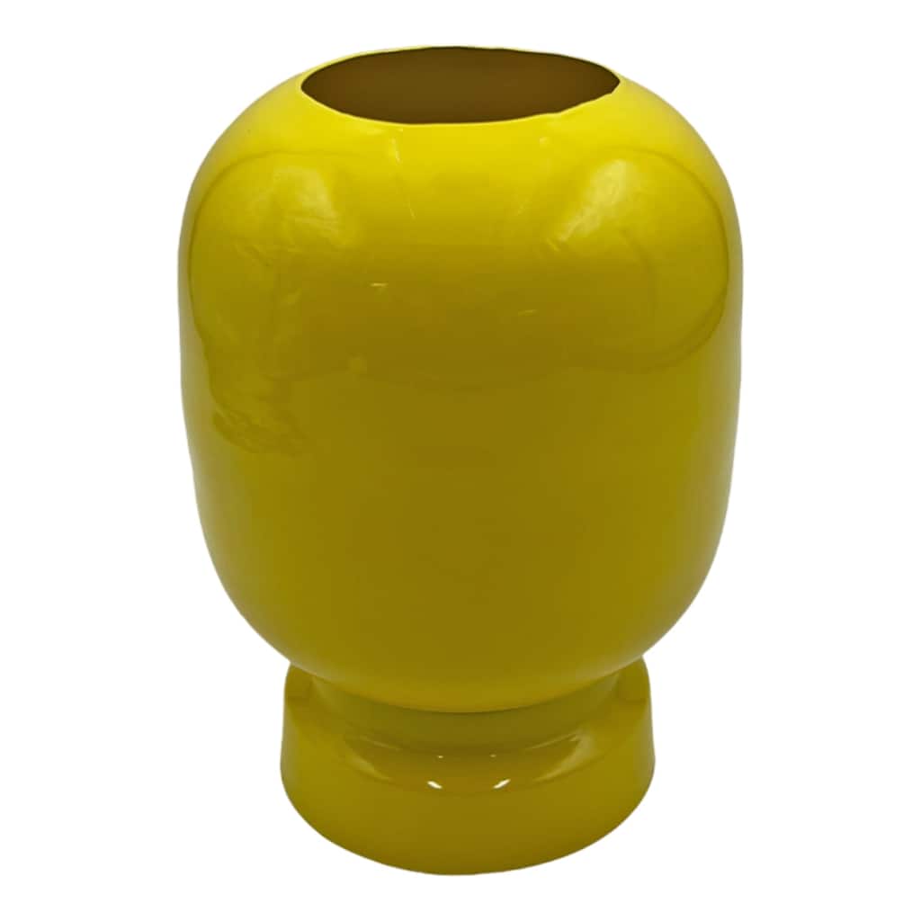 8 Inch Tall Decorative Handmade Iron Modern Round Flower Vase