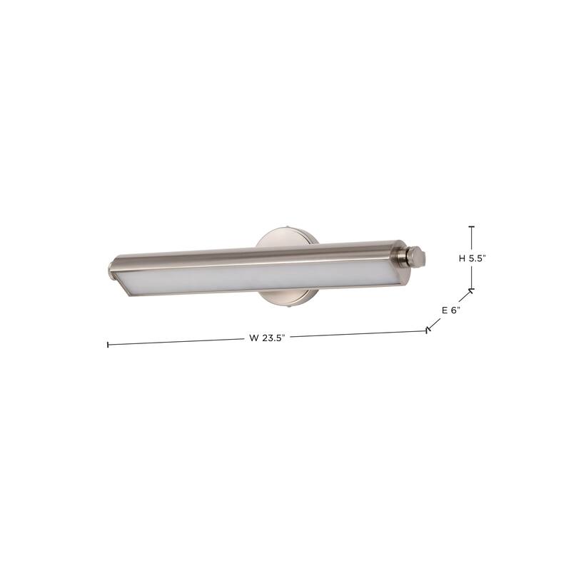 Auden 24 Inch LED Vanity 3 CCT Selectable Brushed Nickel Finish Acrylic Lens - Brushed Nickel