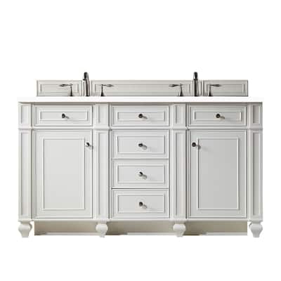 James Martin Vanities 157-V60D-3WZ Bristol 60" Free Standing Double