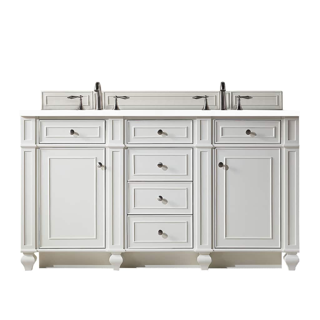 James Martin Vanities 157-V60D-3WZ Bristol 60" Free Standing Double