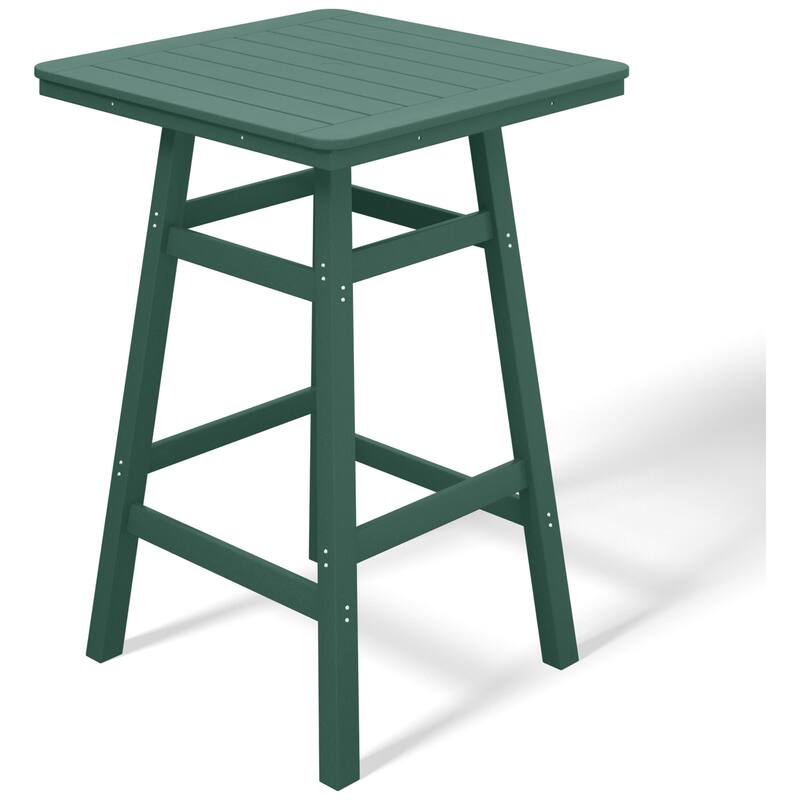 Laguna Hdpe All Weather Outdoor Patio 30" Square Bar Table
