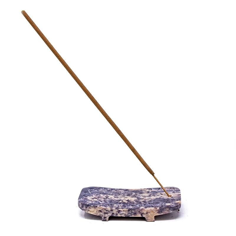 Carved Soapstone Incense Holder with Stick Incense
